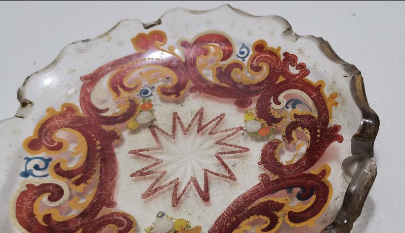 OSMANLI DÖNEMİ ORTASI YILDIZLI KRİSTAL İKRAM TABAĞI