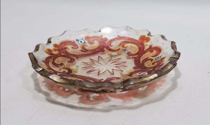 OSMANLI DÖNEMİ ORTASI YILDIZLI KRİSTAL İKRAM TABAĞI