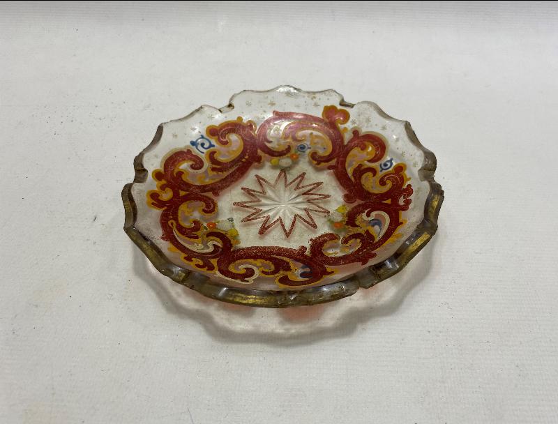 OSMANLI DÖNEMİ ORTASI YILDIZLI KRİSTAL İKRAM TABAĞI