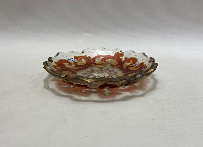 OSMANLI DÖNEMİ ORTASI YILDIZLI KRİSTAL İKRAM TABAĞI