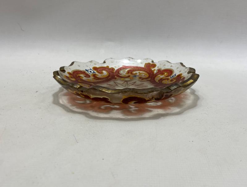 OSMANLI DÖNEMİ ORTASI YILDIZLI KRİSTAL İKRAM TABAĞI