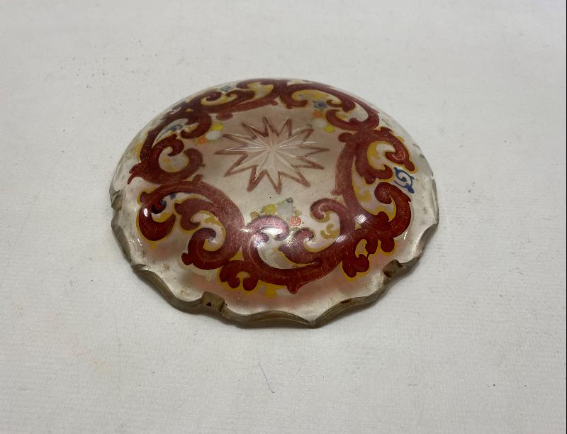 OSMANLI DÖNEMİ ORTASI YILDIZLI KRİSTAL İKRAM TABAĞI