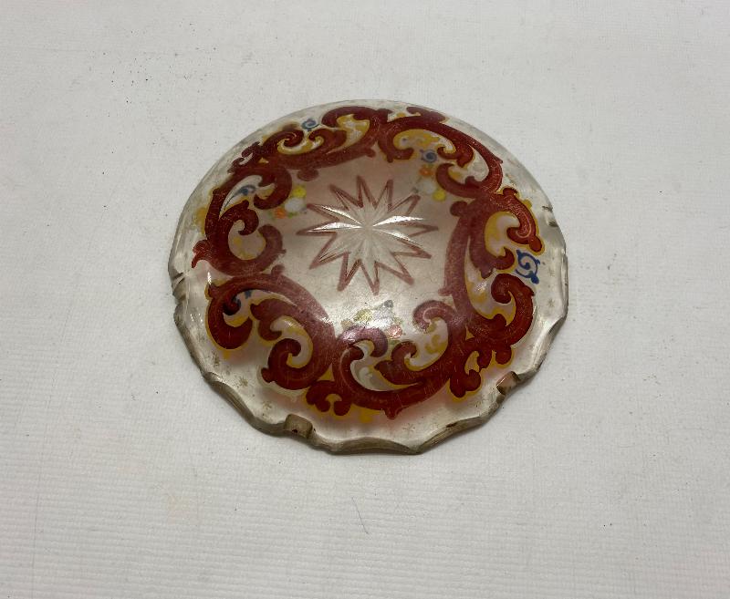 OSMANLI DÖNEMİ ORTASI YILDIZLI KRİSTAL İKRAM TABAĞI