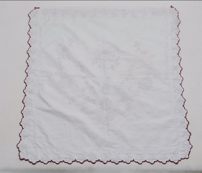 OSMANLICA İNİSİYALLİ SEHPA ÖRTÜSÜ