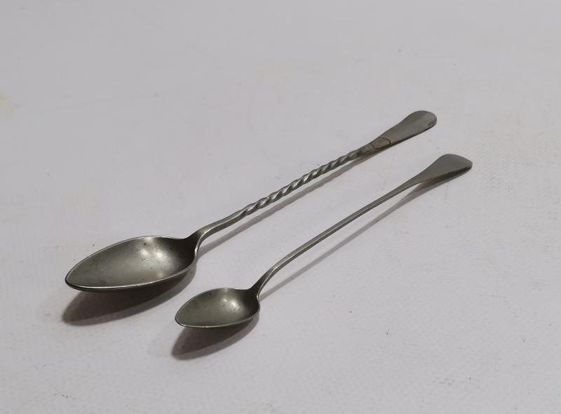 TIP TARİHİ: 2 ADET ALPAKA İLAÇ KAŞIĞI