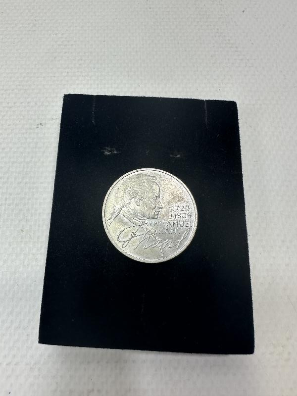 1974 ALMANYA IMMANUEL KANT HATIRA GÜMÜŞ 5 MARK