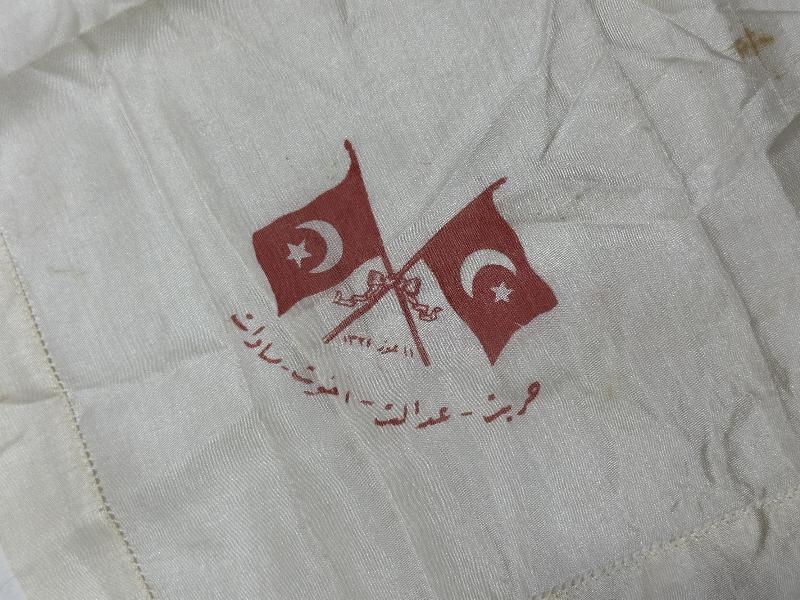 MEŞRUTİYET HATIRASI ÇOK NADİR İPEK MENDİL