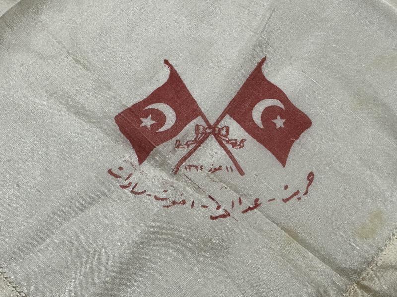 MEŞRUTİYET HATIRASI ÇOK NADİR İPEK MENDİL