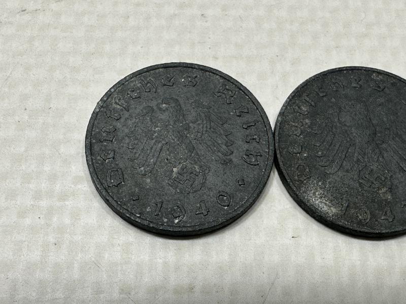 NAZİ ALMANYASI 1940-1942 TARİHLİ 10 PFENNIG PARA LOTU