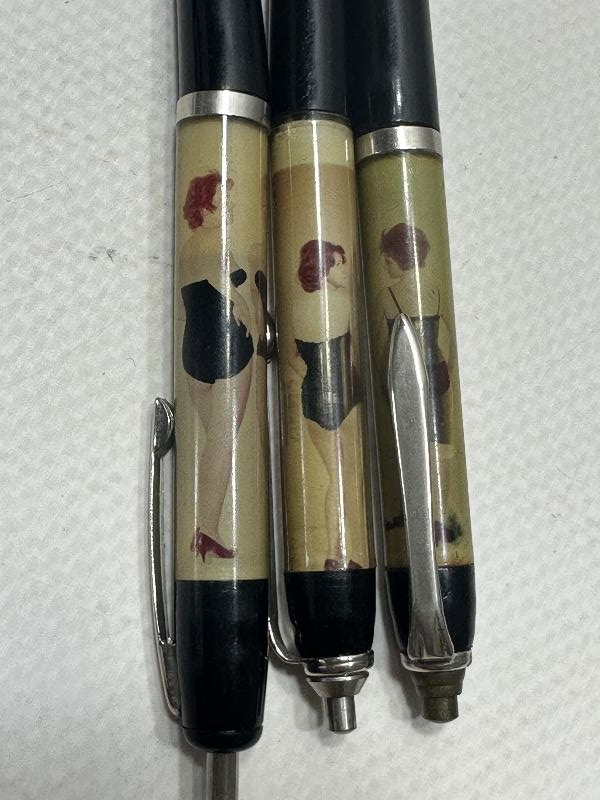 NÜ RESİMLİ ÜÇ ADET TÜKENMEZ KALEM