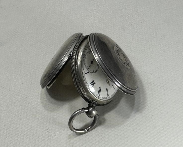 OSMANLI DÖNEMİ YARIM PRİOR GÜMÜŞ KASA CEP SAATİ 