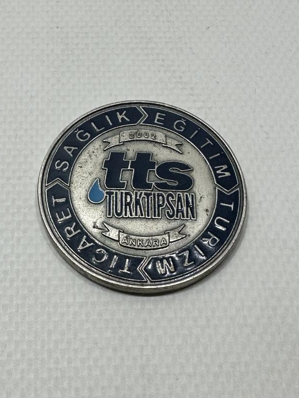 TÜRKTIPSAN SAĞLIK EĞİTİM TURİZM TİCARET YAZILI MİNELİ MADALYON