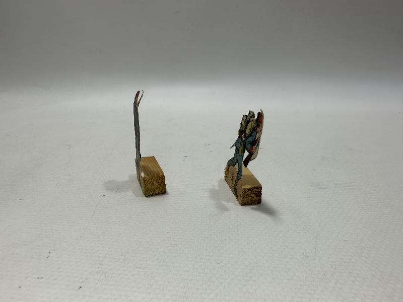 1. DÜNYA SAVAŞI DÖNEMİ ÇOK NADİR KAĞIT TÜRK ASKERİ FİGÜRLERİ