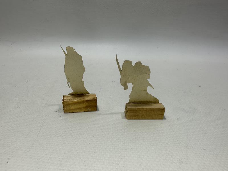 1. DÜNYA SAVAŞI DÖNEMİ ÇOK NADİR KAĞIT TÜRK ASKERİ FİGÜRLERİ