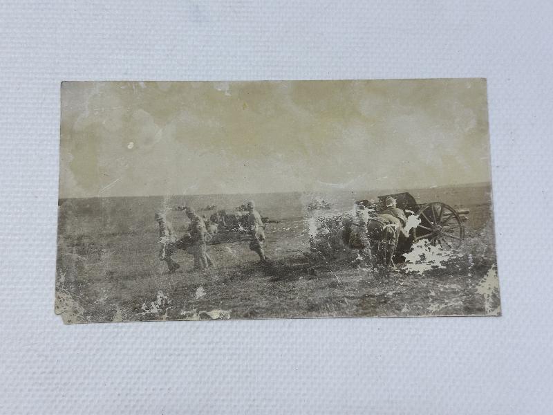 1. DÜNYA SAVAŞI OSMANLI TOPÇULARI ROMANYA CEPHESİ'NDE ORJNAL FOTOĞRAF