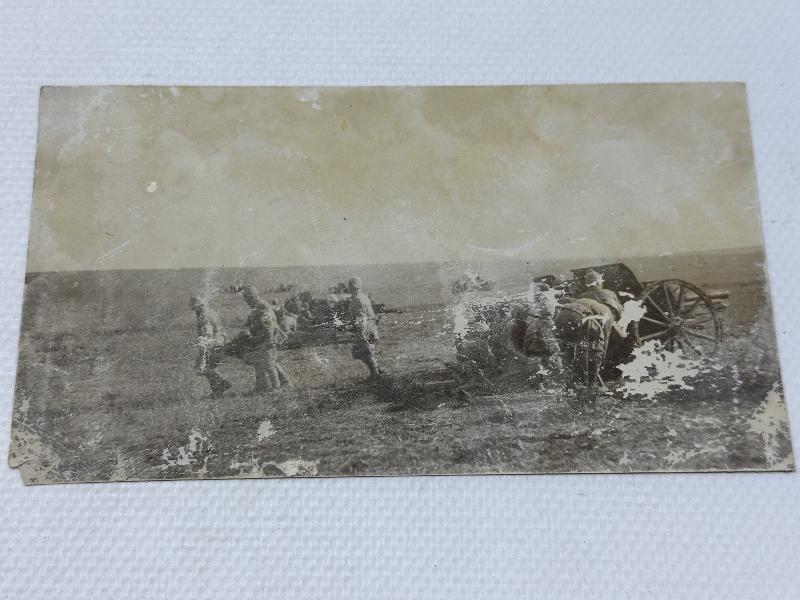 1. DÜNYA SAVAŞI OSMANLI TOPÇULARI ROMANYA CEPHESİ'NDE ORJNAL FOTOĞRAF