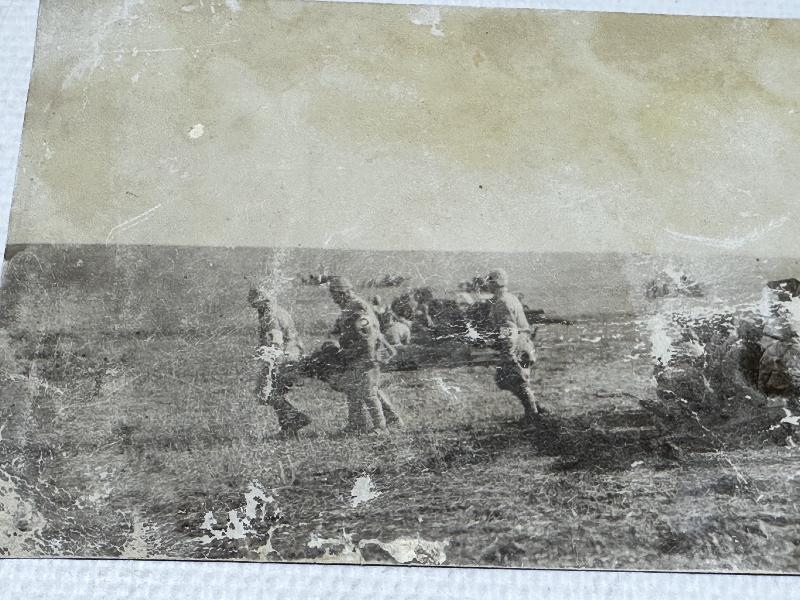 1. DÜNYA SAVAŞI OSMANLI TOPÇULARI ROMANYA CEPHESİ'NDE ORJNAL FOTOĞRAF