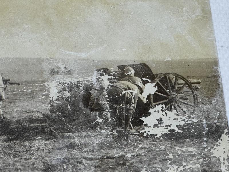 1. DÜNYA SAVAŞI OSMANLI TOPÇULARI ROMANYA CEPHESİ'NDE ORJNAL FOTOĞRAF