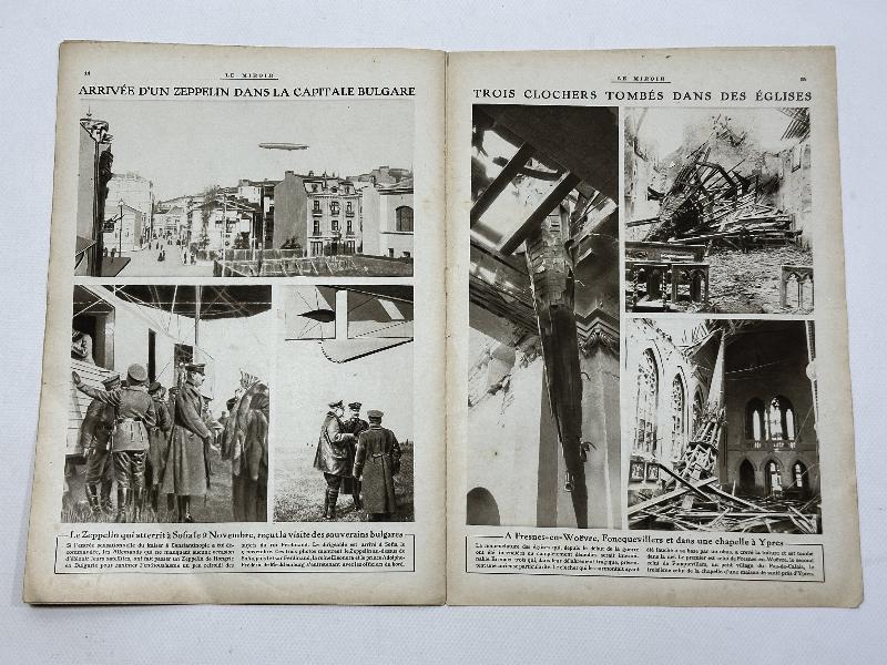 19 ARALIK 1915 ÇANAKKALE SAVAŞI ESİR TAKASI KONULU FRANSIZ LE MIROIR MECMUASI 