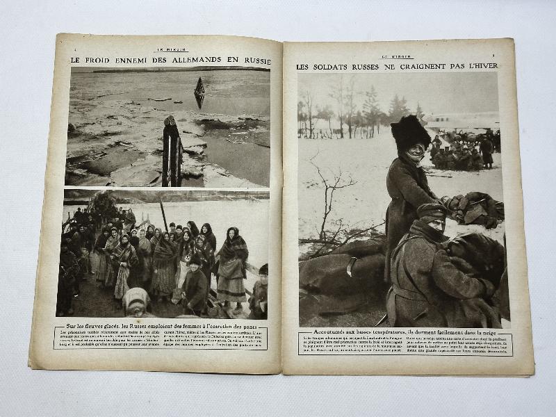 19 ARALIK 1915 ÇANAKKALE SAVAŞI ESİR TAKASI KONULU FRANSIZ LE MIROIR MECMUASI 