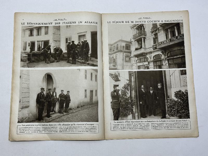 19 ARALIK 1915 ÇANAKKALE SAVAŞI ESİR TAKASI KONULU FRANSIZ LE MIROIR MECMUASI 