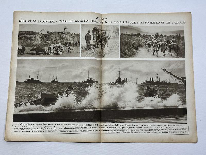 19 ARALIK 1915 ÇANAKKALE SAVAŞI ESİR TAKASI KONULU FRANSIZ LE MIROIR MECMUASI 