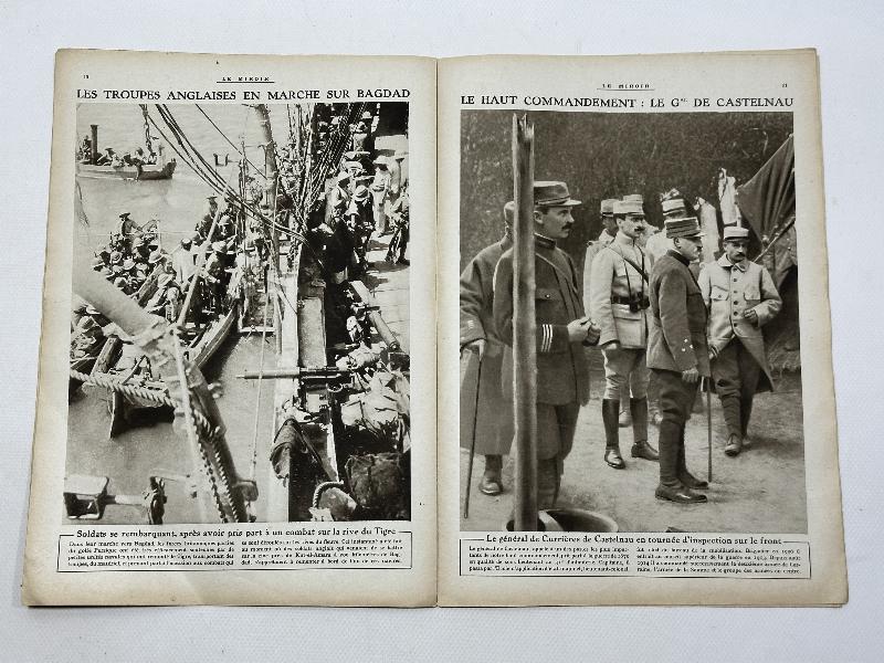 19 ARALIK 1915 ÇANAKKALE SAVAŞI ESİR TAKASI KONULU FRANSIZ LE MIROIR MECMUASI 