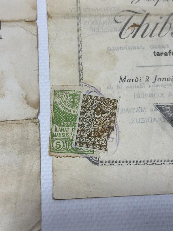 1939 TARİHLİ JACQUET THIBAUT VE ZINO FRANCESCATTI KONSER BİLETLERİ 