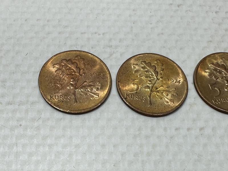 1974 TARİHLİ ÇİL 5 KURUŞ LOTU