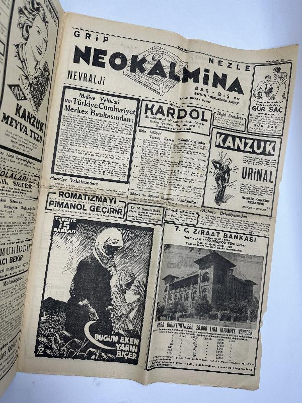 ATATÜRK'ÜN CENAZE MERASİMİ 20 KASIM 1938 TARİHLİ CUMHURİYET GAZETESİ