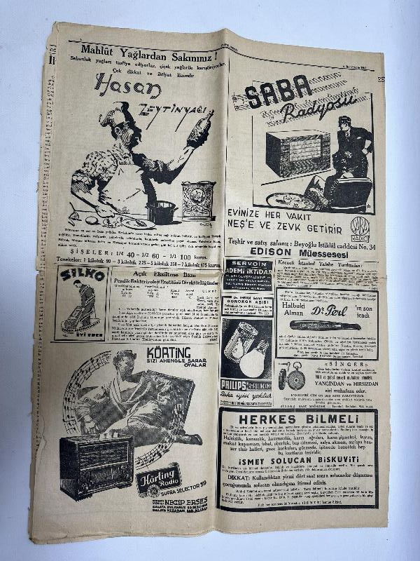 ATATÜRK'ÜN CENAZE MERASİMİ 20 KASIM 1938 TARİHLİ CUMHURİYET GAZETESİ