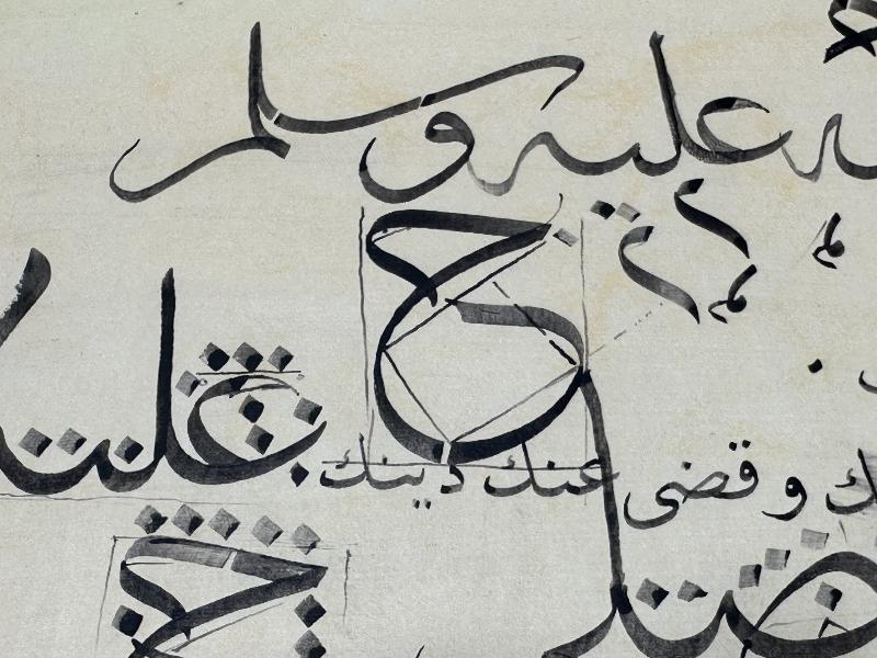 HATTAT MUSTAFA HALİM ÖZYAZICI EL YAZMA KARALAMA MEŞK