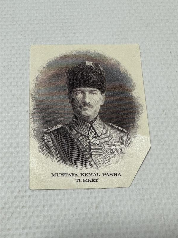 KAĞIT PARAYA BASILMAK ÜZERE HAZIRLANMIŞ 1918 TARİHLİ MUSTAFA KEMAL ATATÜRK FOTOĞRAFI