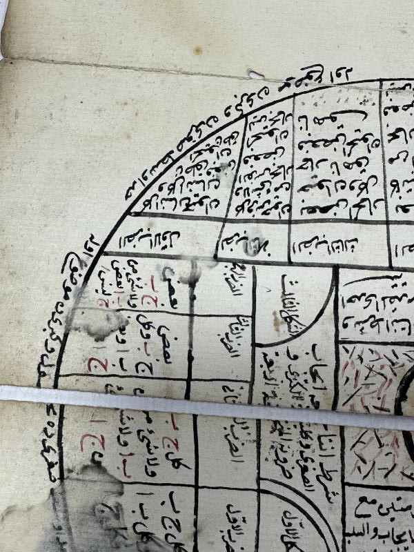 OSMANLI DÖNEMİ ASTRONOMİ VE ASTROLOJİ İLE İLGİLİ EL YAZMA LEVHA