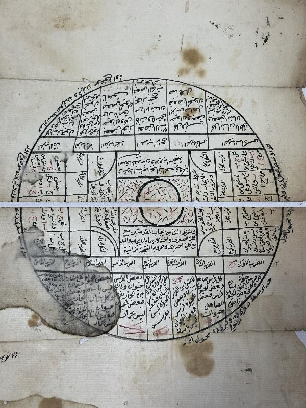 OSMANLI DÖNEMİ ASTRONOMİ VE ASTROLOJİ İLE İLGİLİ EL YAZMA LEVHA