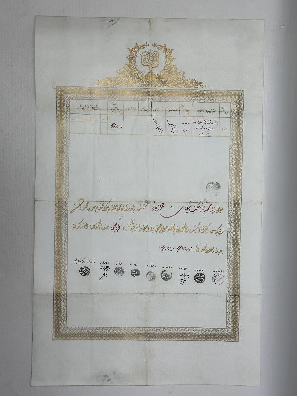 OSMANLI DÖNEMİ ÇOK NADİR KAYMAKAMLIK BERATI 