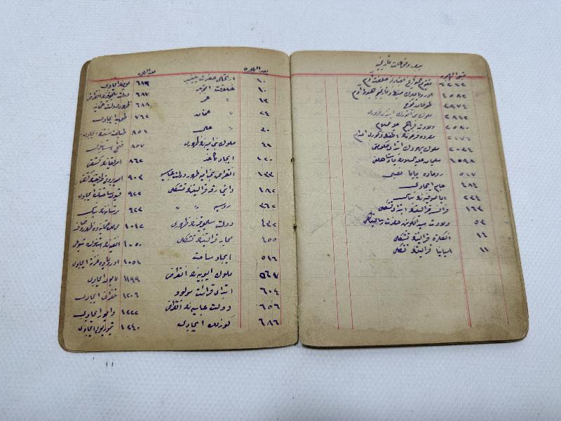 OSMANLI DÖNEMİ EL YAZMA DEFTER