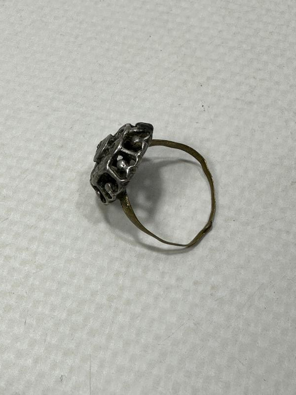 OSMANLI DÖNEMİ GÜL MODEL ELMAS YÜZÜK