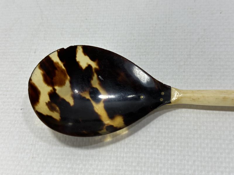 OSMANLI DÖNEMİ TEKKE İŞİ ÇOK NADİR BAĞA FİL DİŞİ MERCAN KAŞIK