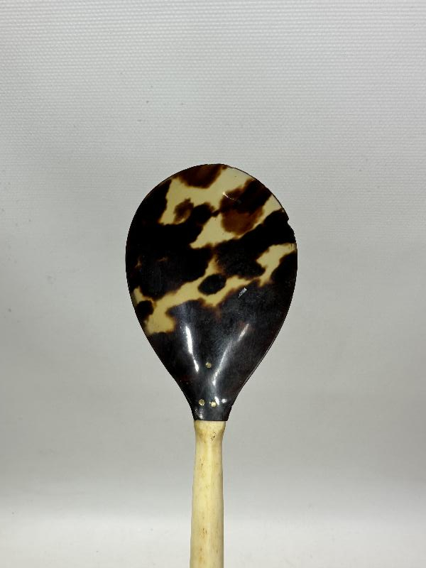 OSMANLI DÖNEMİ TEKKE İŞİ ÇOK NADİR BAĞA FİL DİŞİ MERCAN KAŞIK