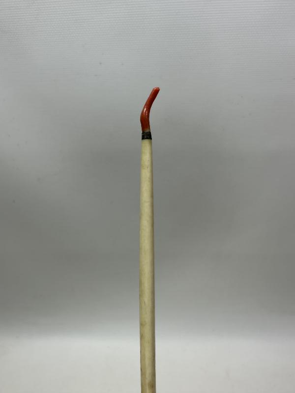 OSMANLI DÖNEMİ TEKKE İŞİ ÇOK NADİR BAĞA FİL DİŞİ MERCAN KAŞIK