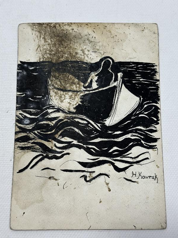 RESSAM HASAN KAVRUK İMZALI RESİM