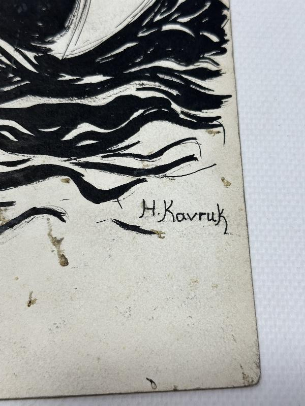 RESSAM HASAN KAVRUK İMZALI RESİM