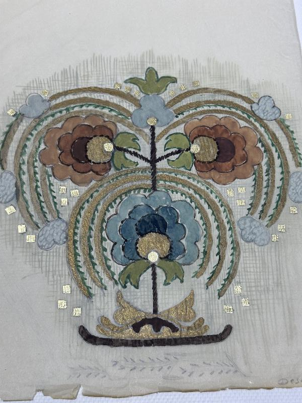 SANATÇI V. GÖNÜLAL TARAFINDAN YAPILMIŞ OSMANLI DESEN ÇALIŞMASI