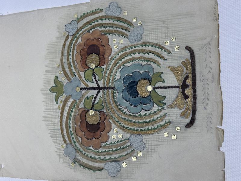 SANATÇI V. GÖNÜLAL TARAFINDAN YAPILMIŞ OSMANLI DESEN ÇALIŞMASI