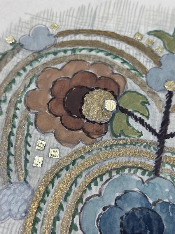 SANATÇI V. GÖNÜLAL TARAFINDAN YAPILMIŞ OSMANLI DESEN ÇALIŞMASI