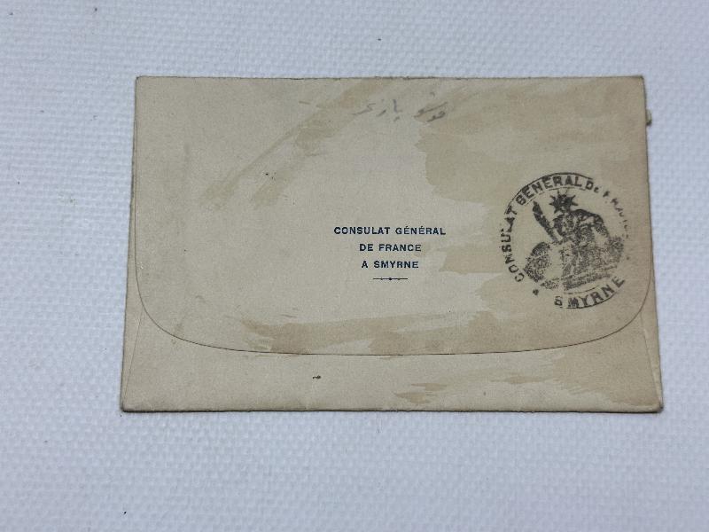 SMYRNE... OSMANLI DÖNEMİ İZMİR FRANSIZ KONSOLOSLUĞU ZARF 