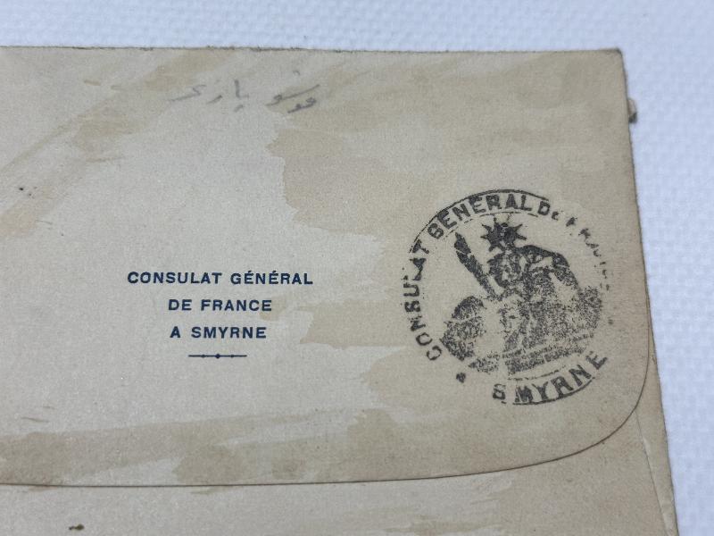 SMYRNE... OSMANLI DÖNEMİ İZMİR FRANSIZ KONSOLOSLUĞU ZARF 