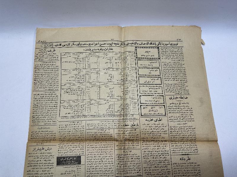 VELİAHT ABDÜLMECİD EFENDİ'NİN SON HALİFE OLARAK SEÇİLMESİ MANŞETLİ 20 KASIM 1922 TARİHLİ İLERİ GAZETESİ