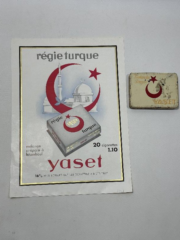 YASET SİGARA KUTUSU VE YASET SİGARA REKLAMI 